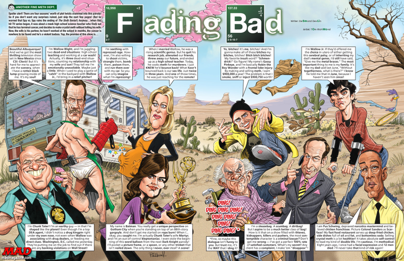 Illustration for article titled Here's an exclusive look at MAD Magazine's Breaking Bad parody